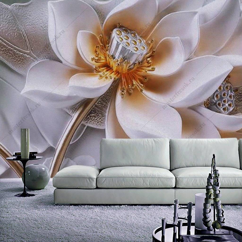 Фотообои 3д Нежная магнолия  10-858