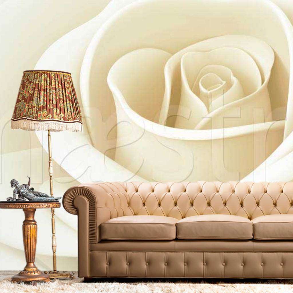 Фотообои Снежная роза  9-006