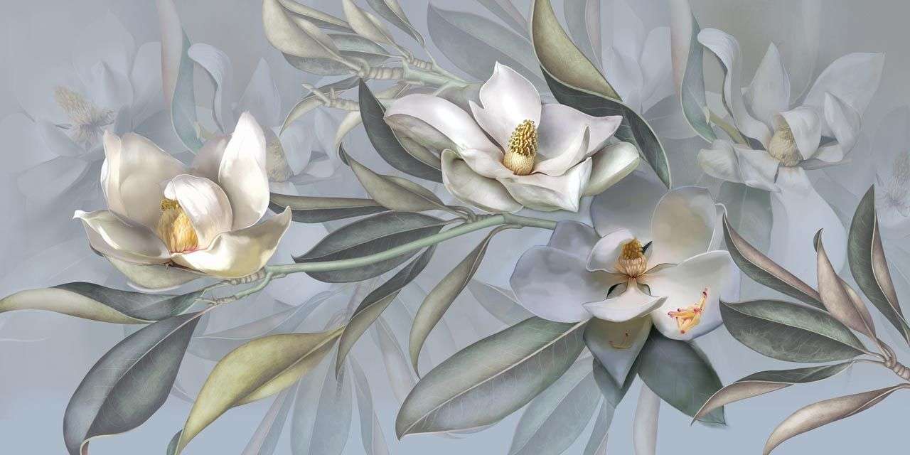 Фотообои в интерьере утренние лилии  13-476 фото