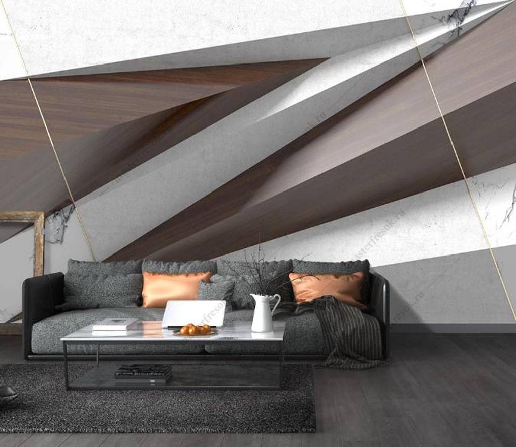 Фотообои Объемный треугольник  16-081