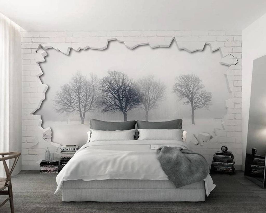 Фотообои Лес в стене  15-741