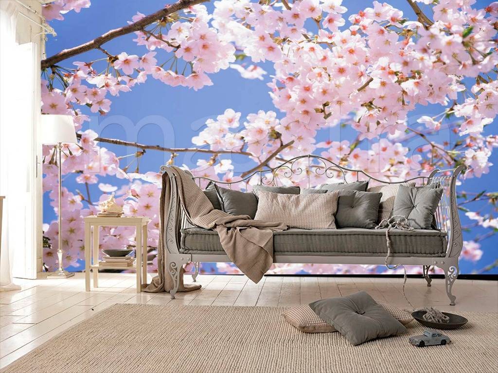 Фотообои Цветущие ветки яблони  3-183