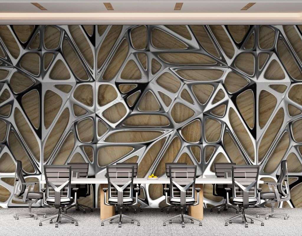 Фотообои в интерьере 3д стекло  9-1585 фото