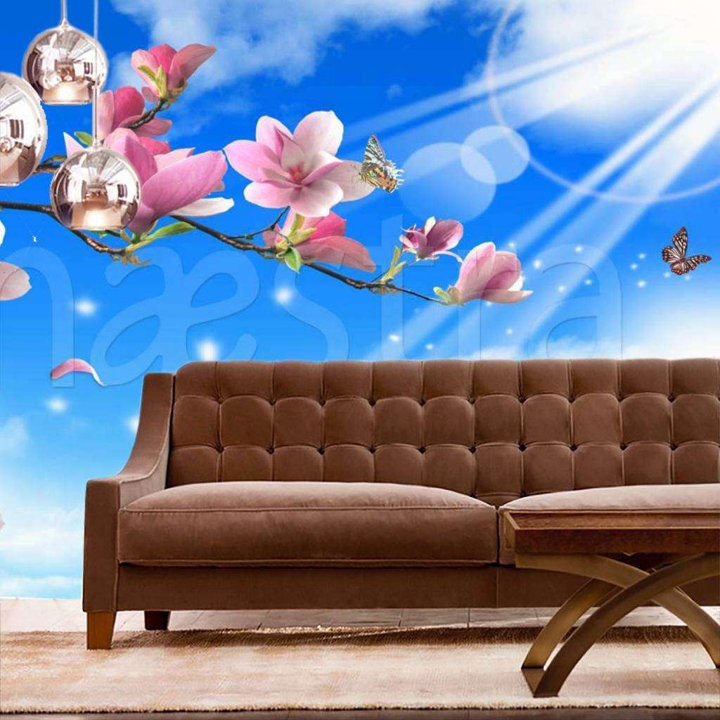 Фотообои Цветущая ветка сакуры  4-096