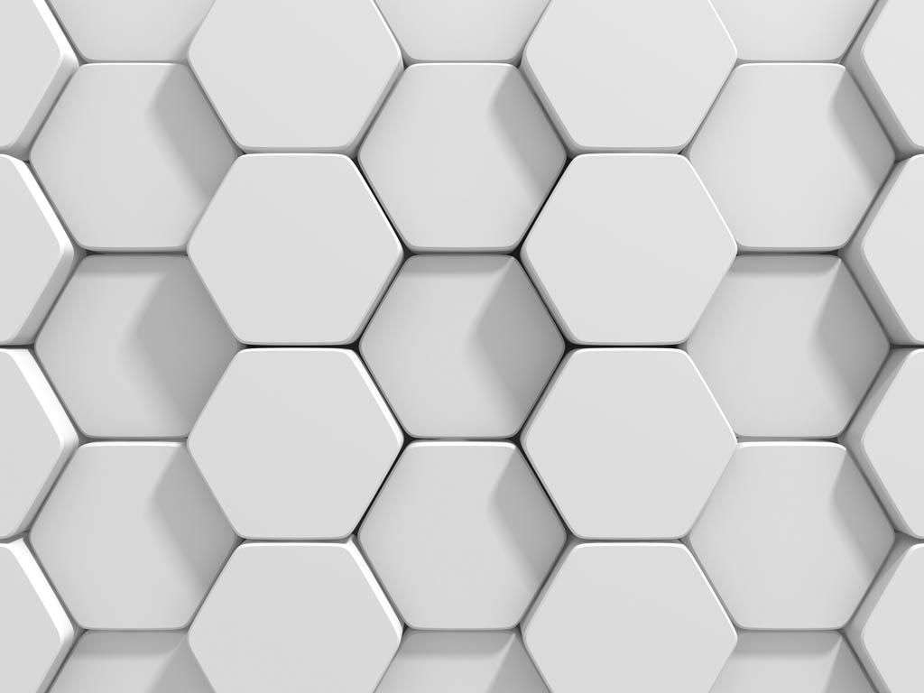 Фотообои в интерьере 3д крупные соты  10-818 фото