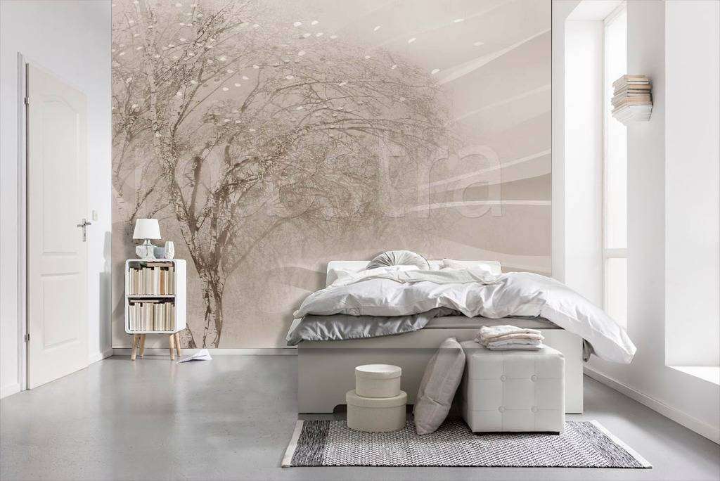 Фотообои Дерево на ветру в дымке  7-672