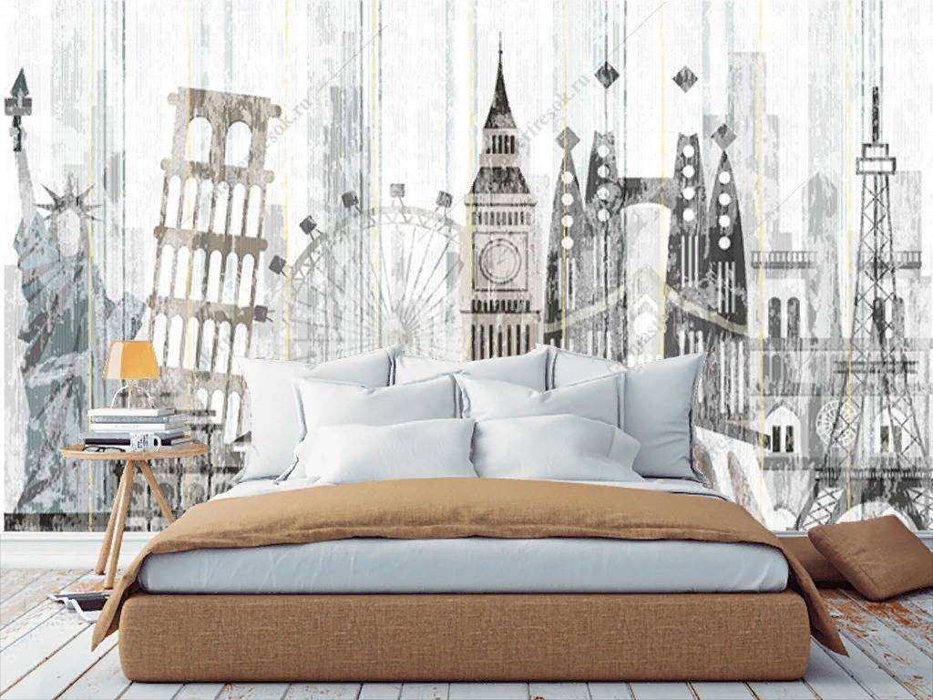 Фотообои в интерьере пизанская башня  15-855 фото