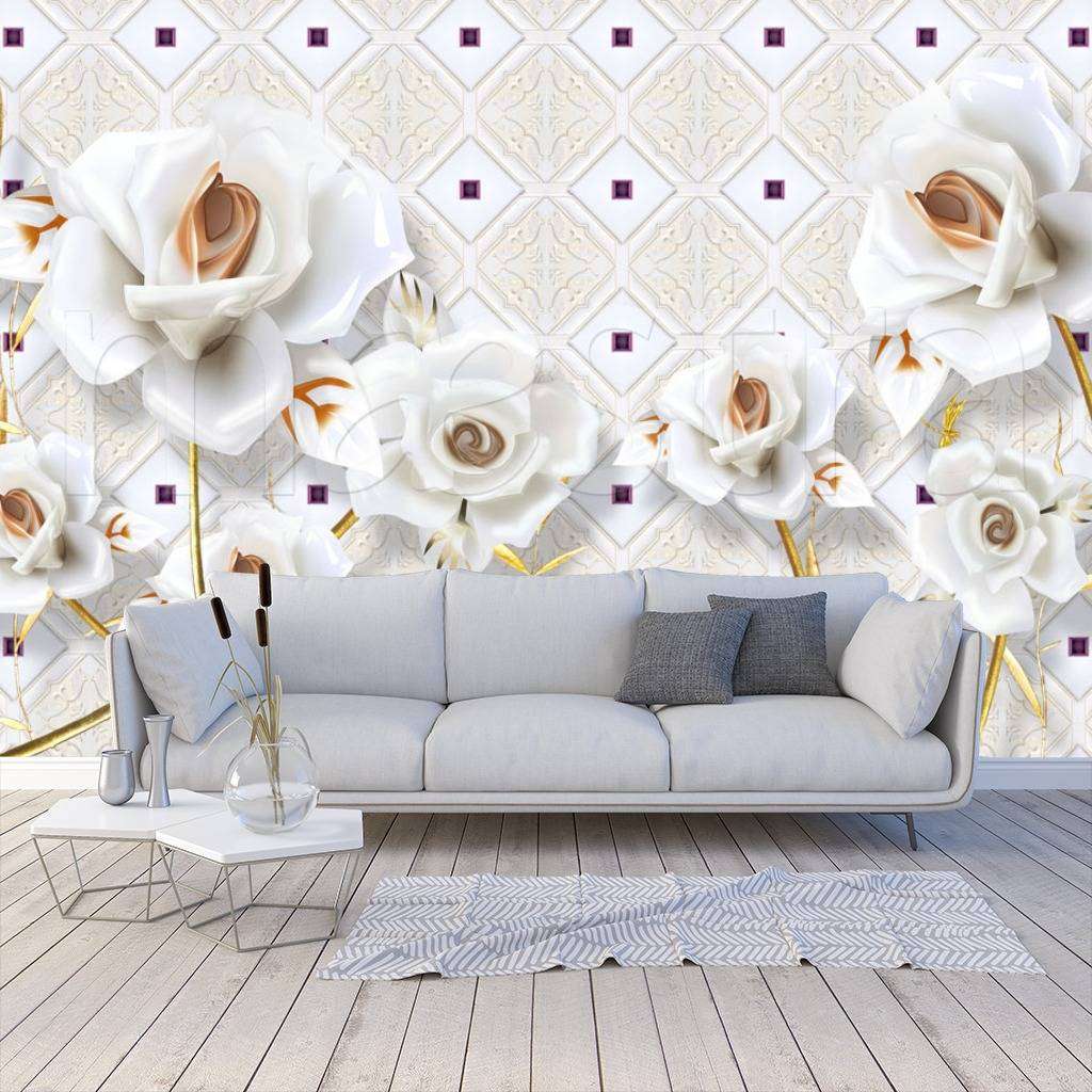 Фотообои 3д цветочки  10-573