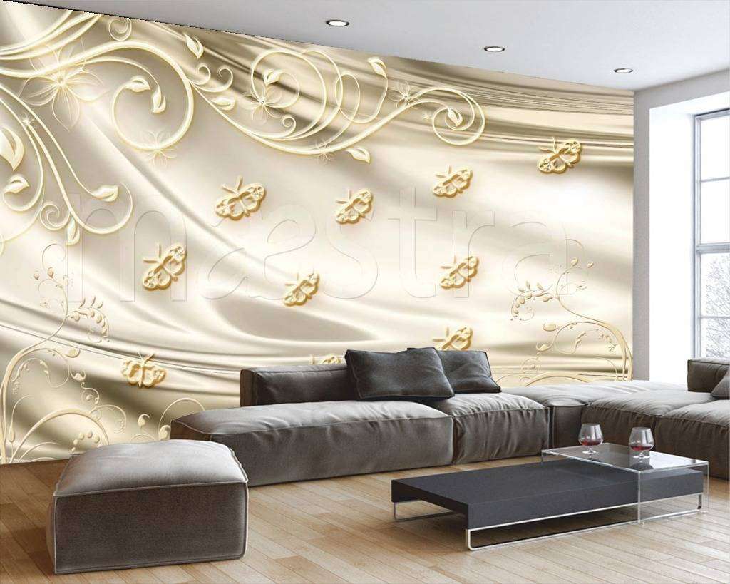 Фотообои 3д золотые фотообои с виньетками  10-482