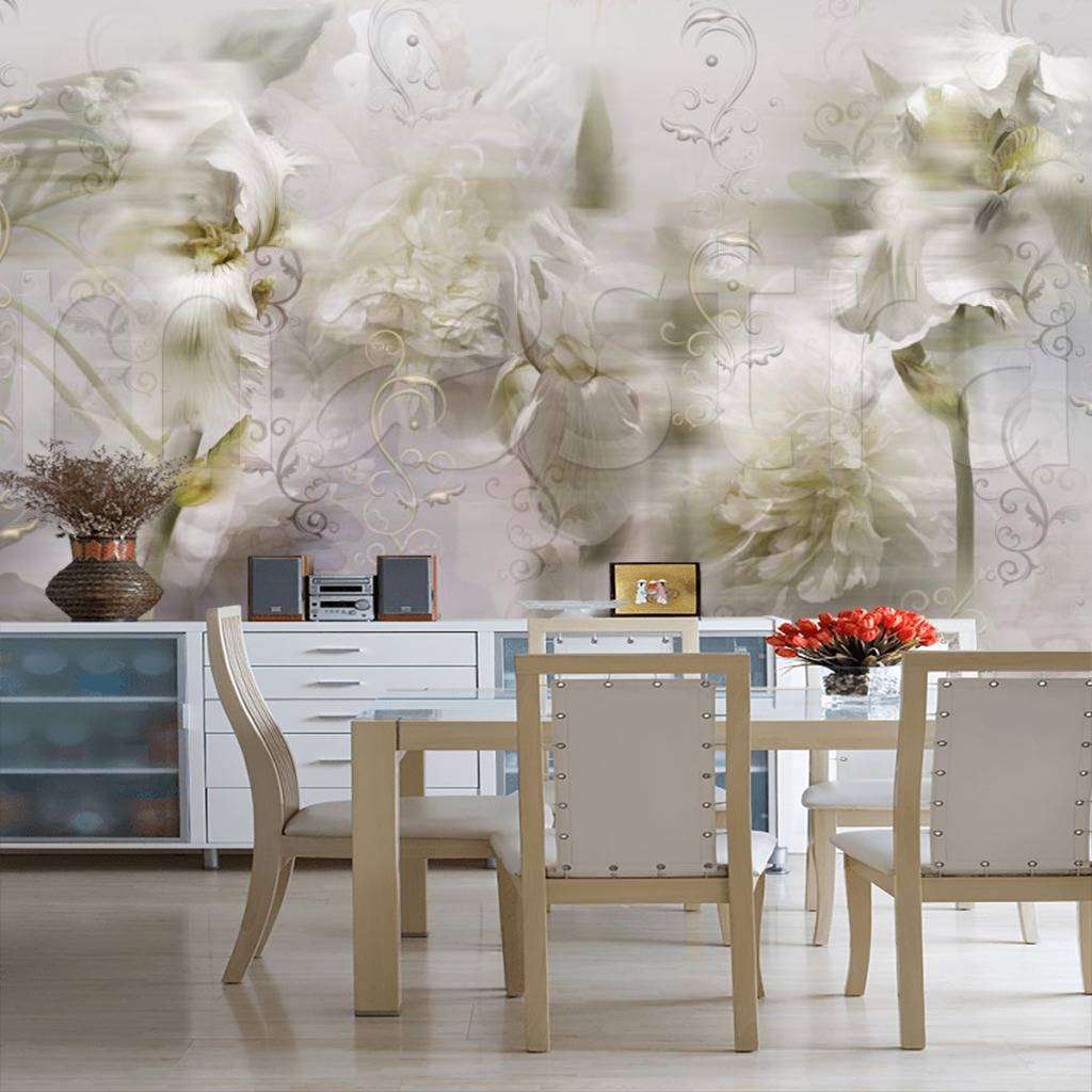 Фотообои Цветочный туман 3д  7-728