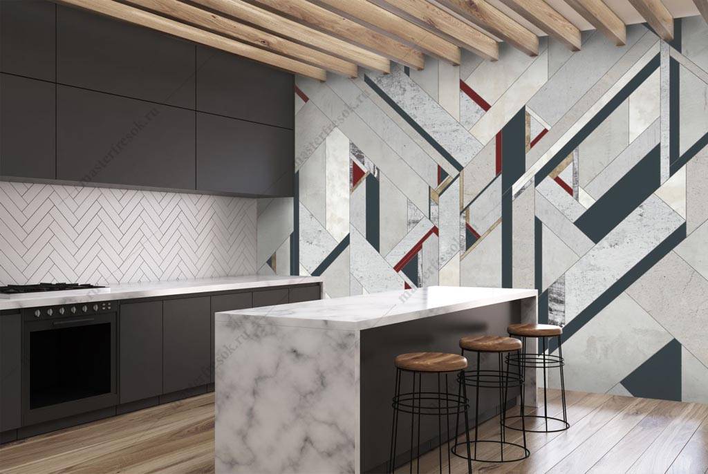 Фотообои Геометрия на мраморе  9-1252