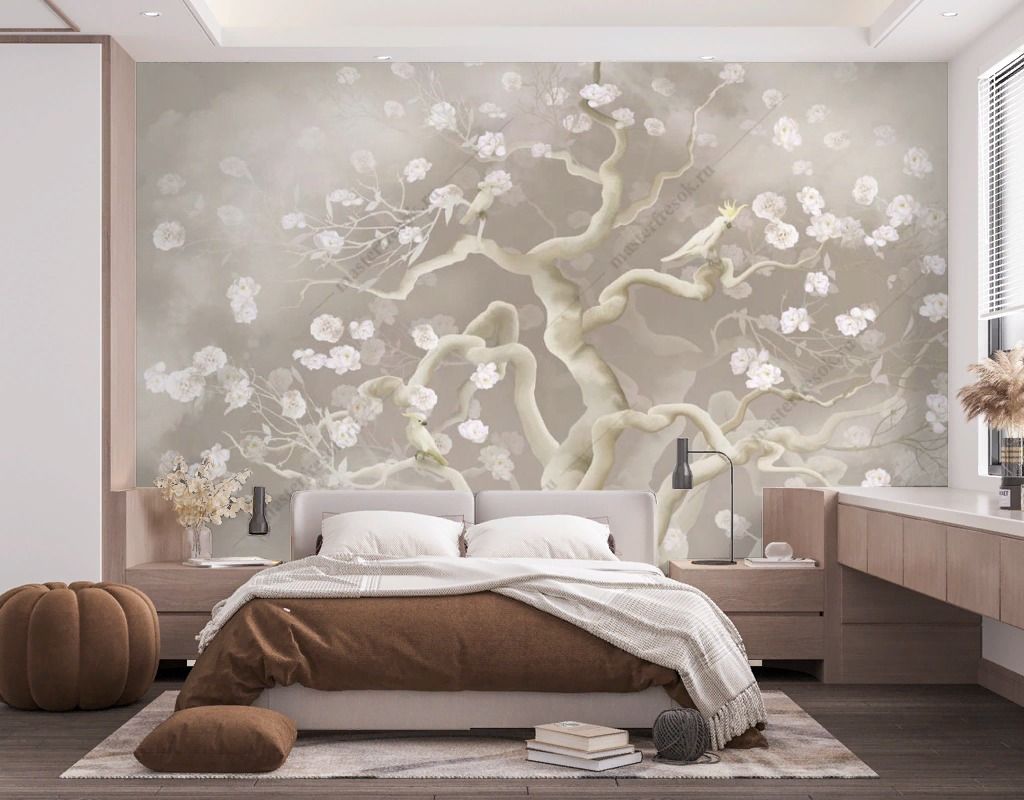 Фотообои Дерево цветущее  13-592