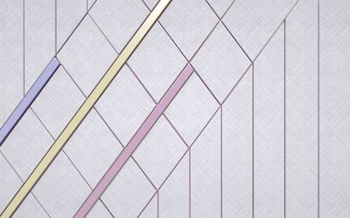 Фотообои в интерьере скандинавский 3д разноцветный фон  15-419 фото