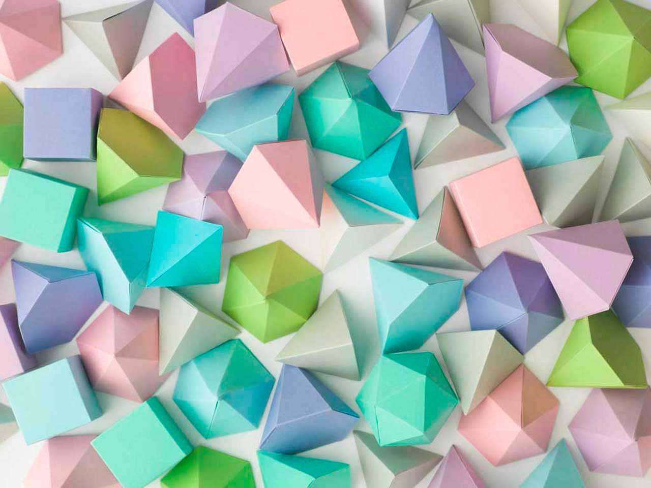 Фотообои в интерьере объемные фигуры 3d  10-432 фото