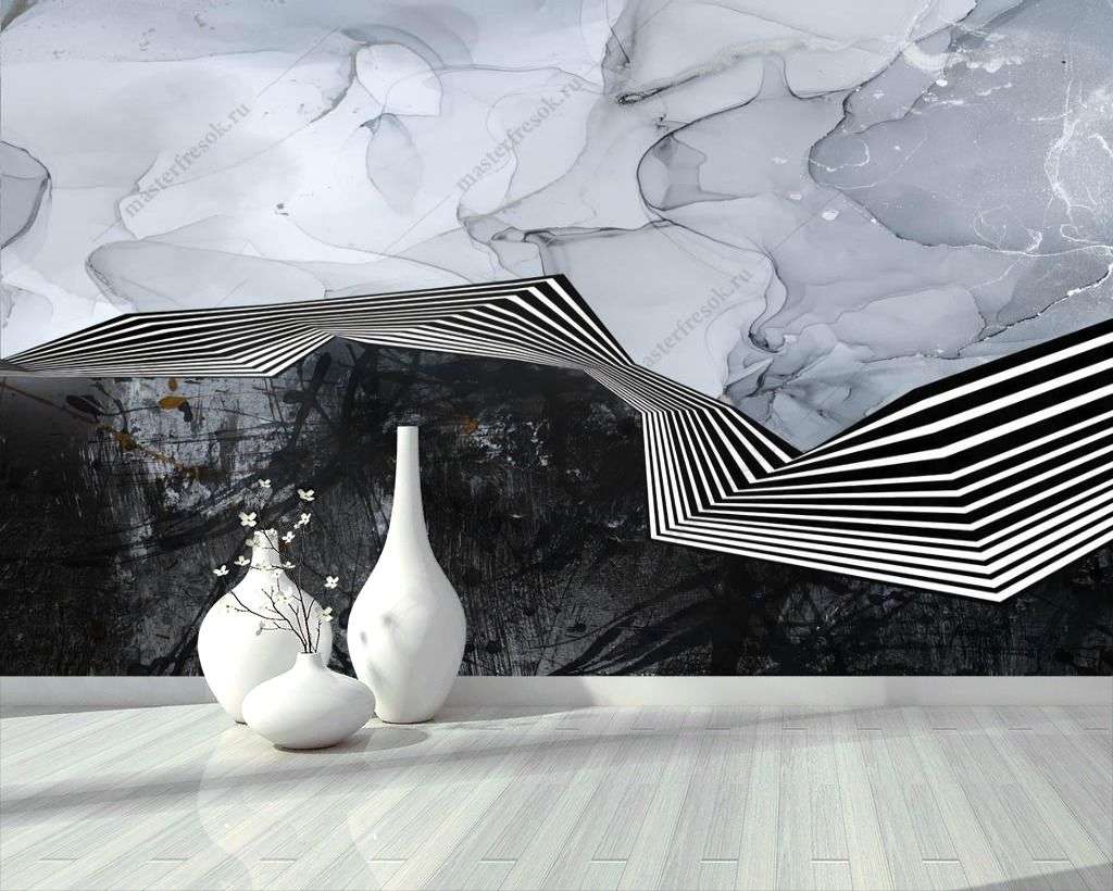 Фотообои в интерьере абстрактный дизайн  14-293 фото