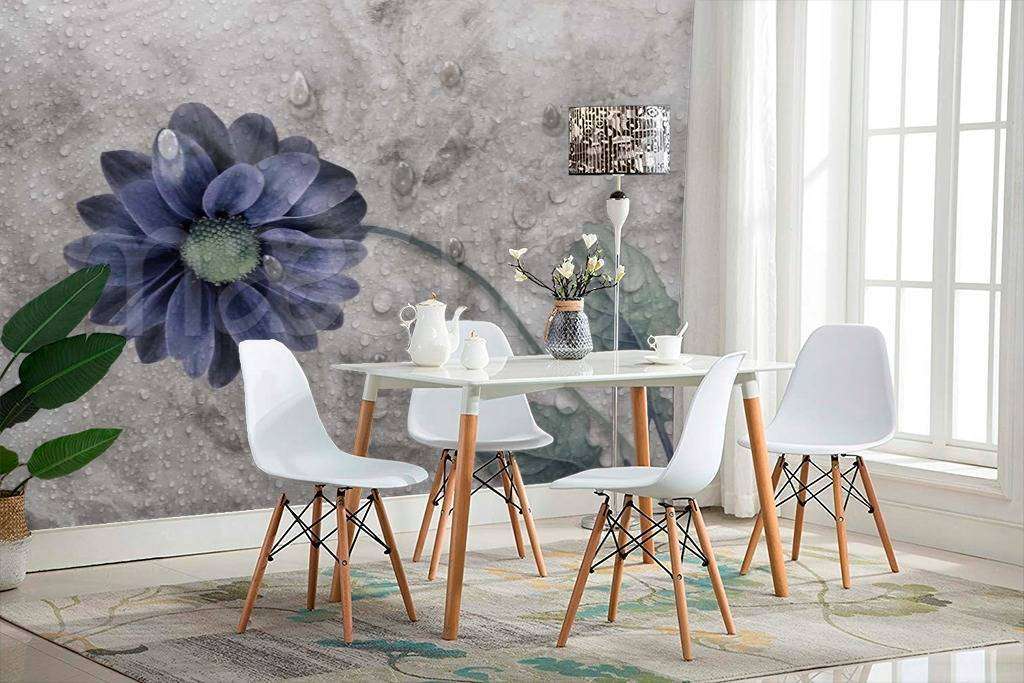 Фотообои Синяя гербера  7-703