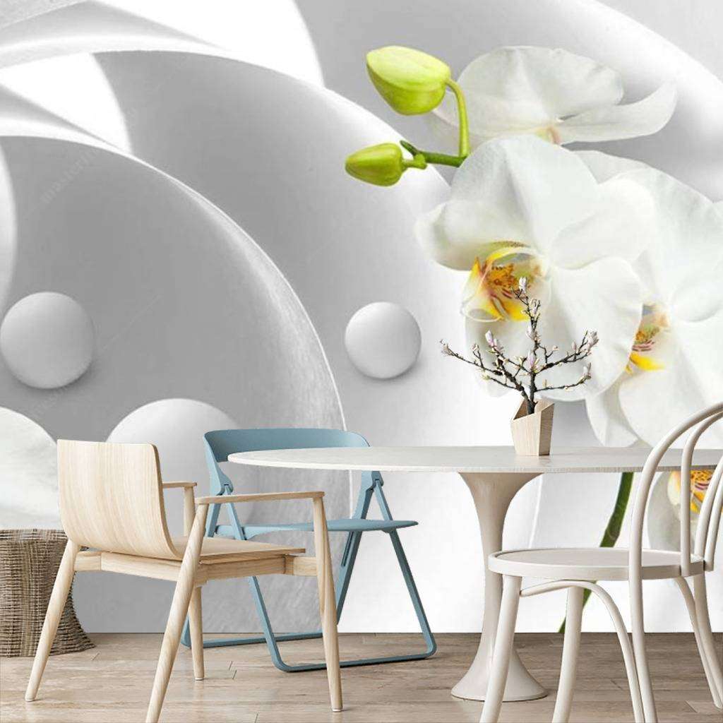 Фотообои в интерьере ветка сакуры  15-751 фото