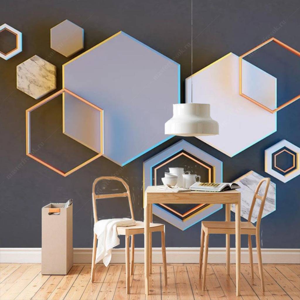 Фотообои Шестигранники  15-588