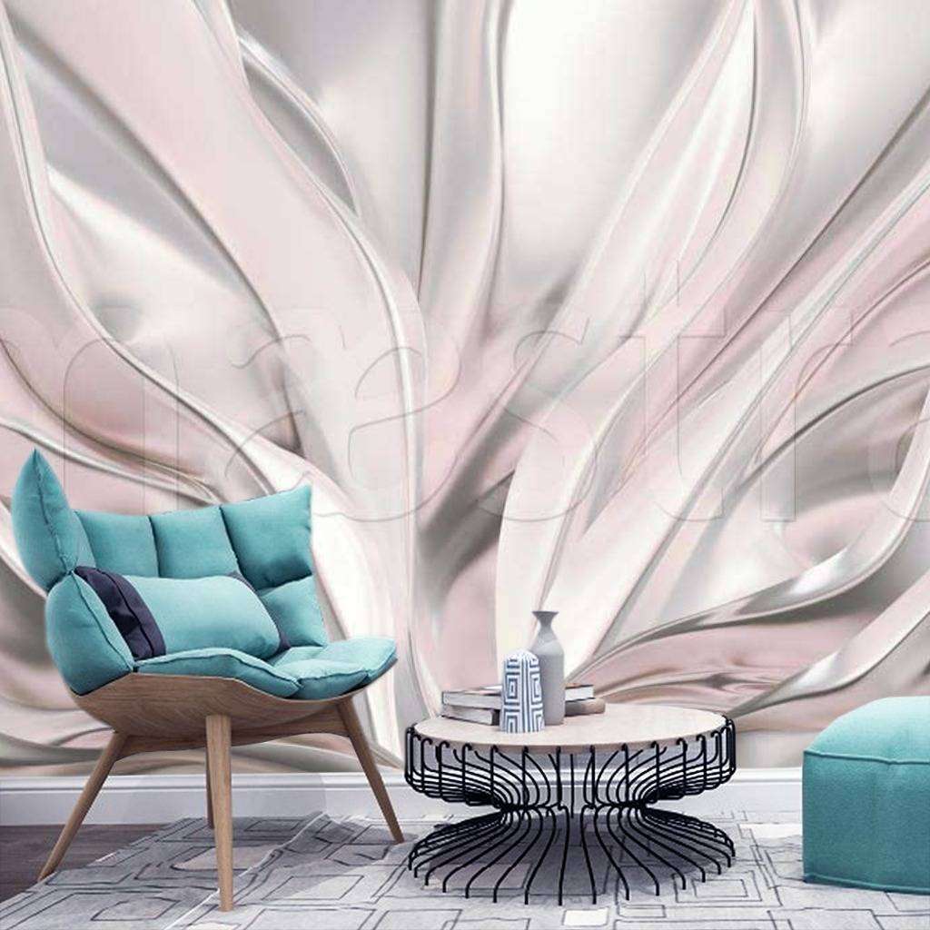 Фотообои Абстракция в серебряных тонах  9-154