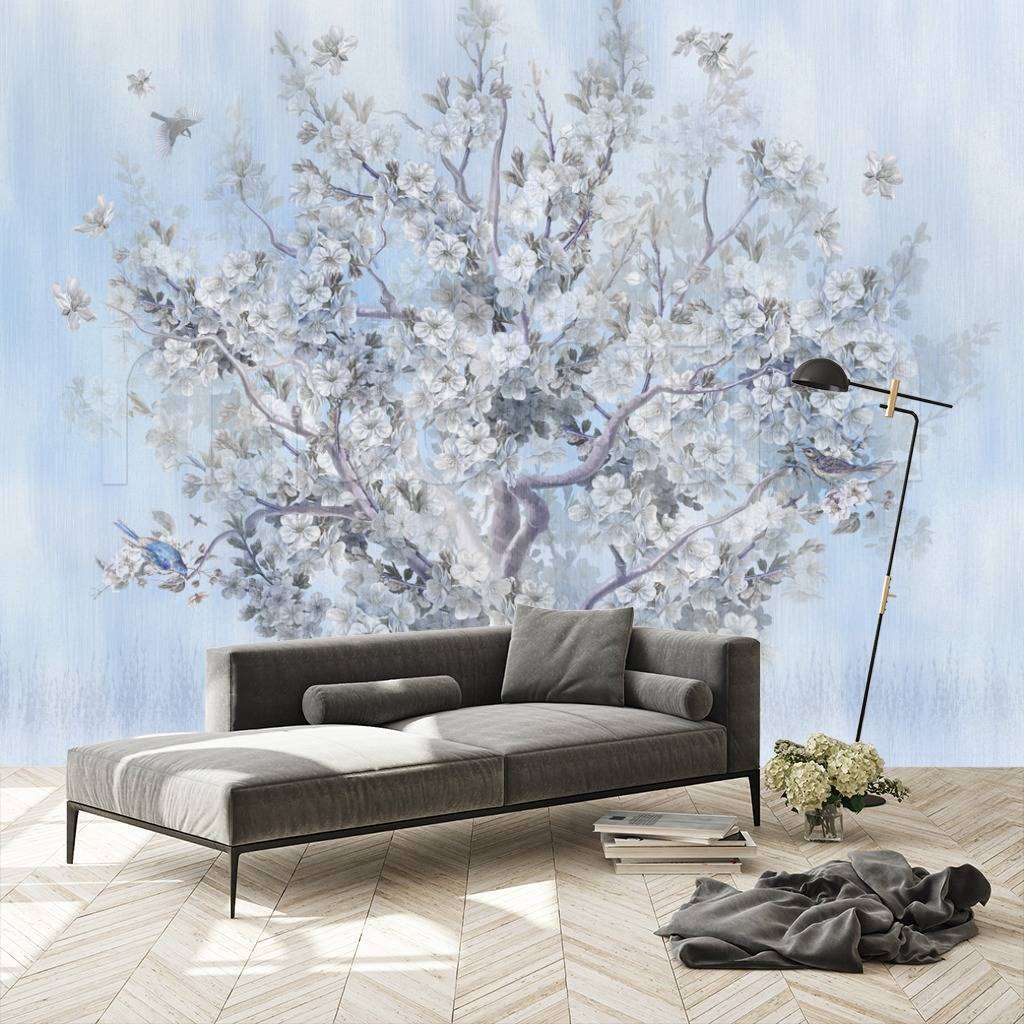 Фотообои в интерьере весенний цвет  7-997 фото