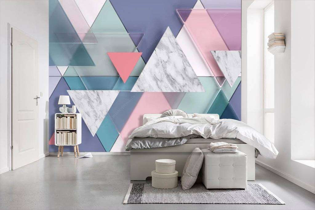 Фотообои Бесшовные обои на стену:  Розовая абстракция. Артикул: 15-584  