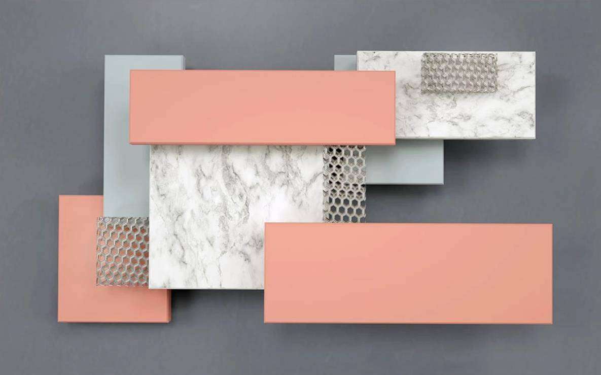 Фотообои в интерьере 3д стереоскопические коралловые фигуры  15-367 фото