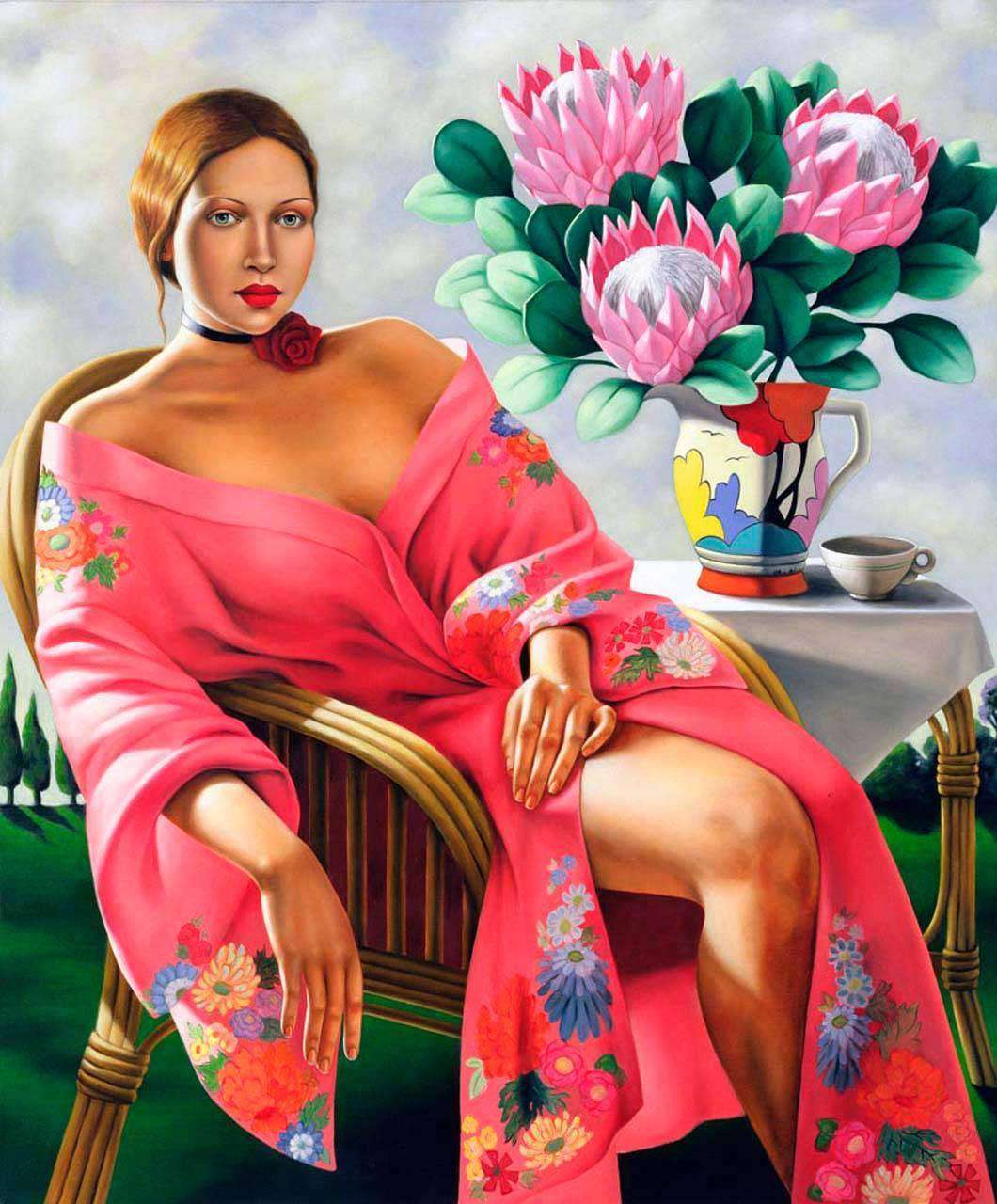 Фотообои в интерьере екатерина абель - чай ближе к вечеру  8-297 фото