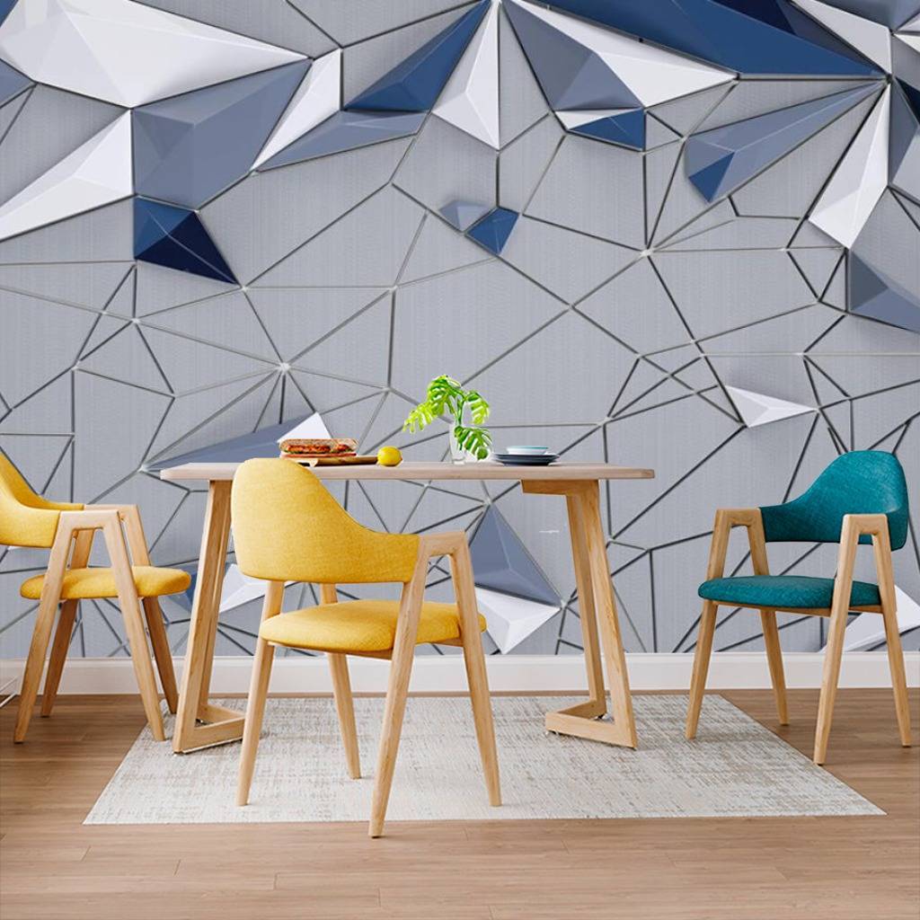 Фотообои 3д стереоскопический фон серый  15-480