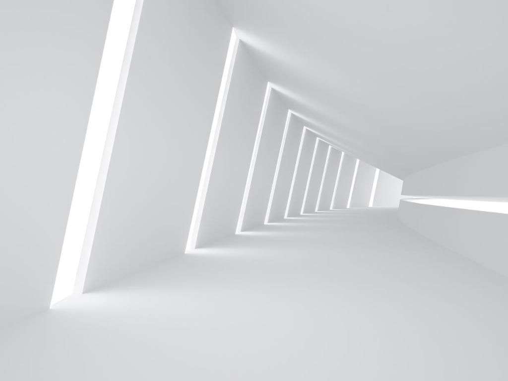 Фотообои в интерьере 3д тоннель стереоскопический  10-963 фото