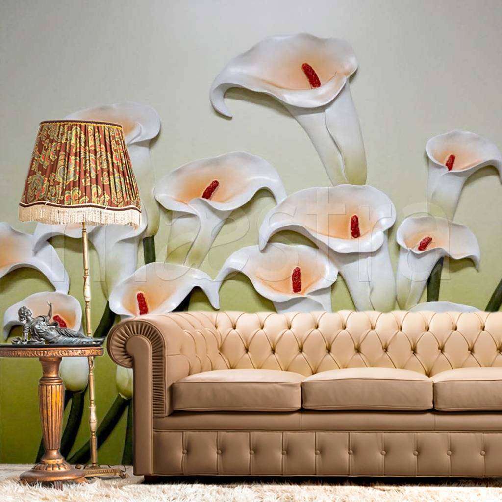 Фотообои Каллы рисунок 3д  9-155