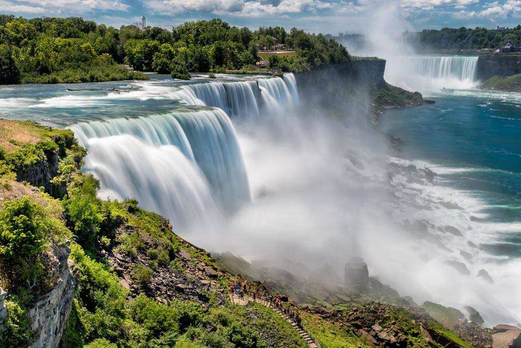Фотообои в интерьере водопад ниагара в нью-йорке  9-873 фото