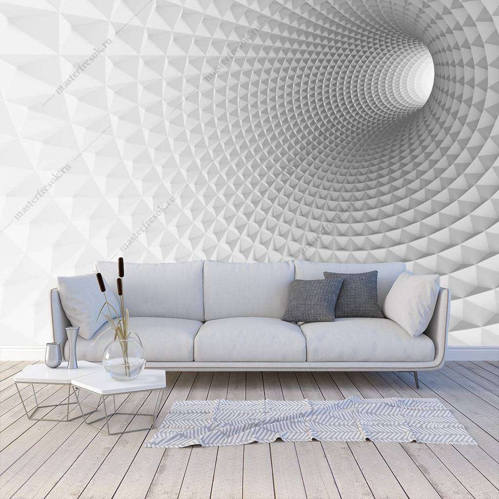 Фотообои 3д белое пространство  10-796