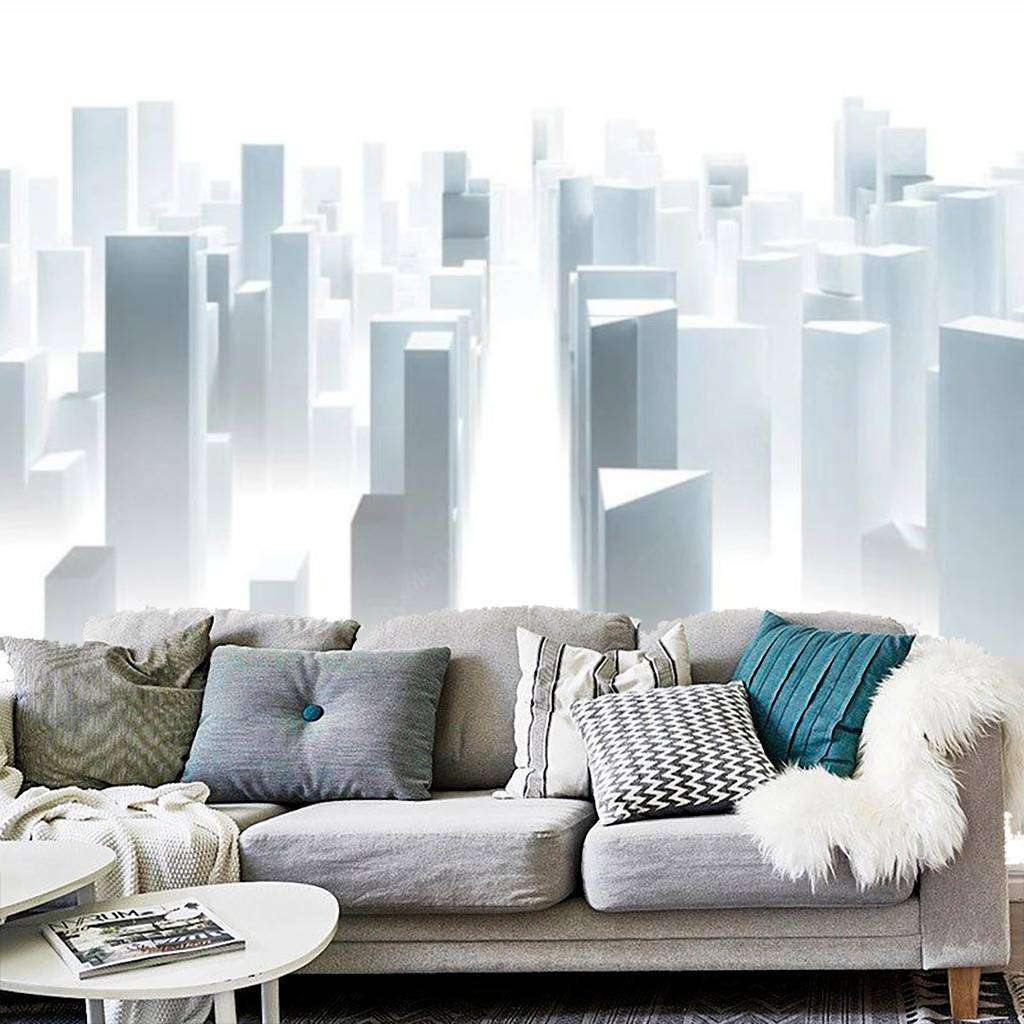 Фотообои в интерьере мегаполис  15-619 фото