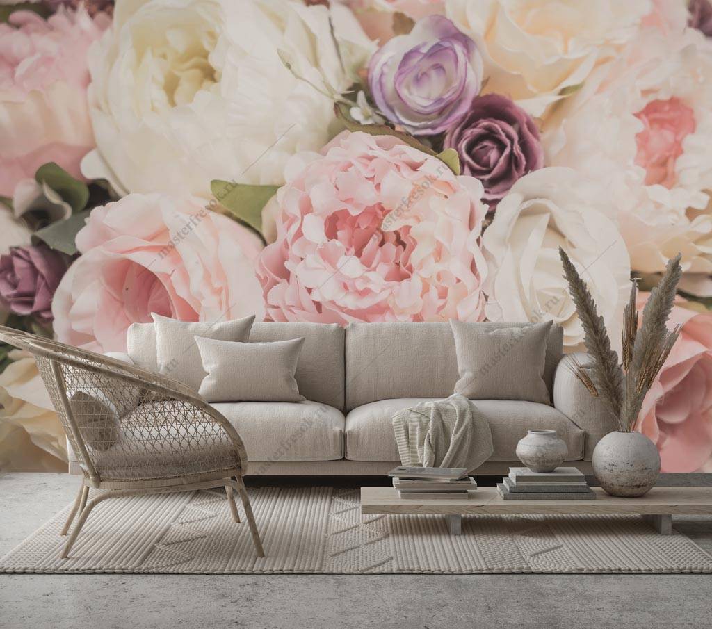 Фотообои Шикарные пионы  9-1227