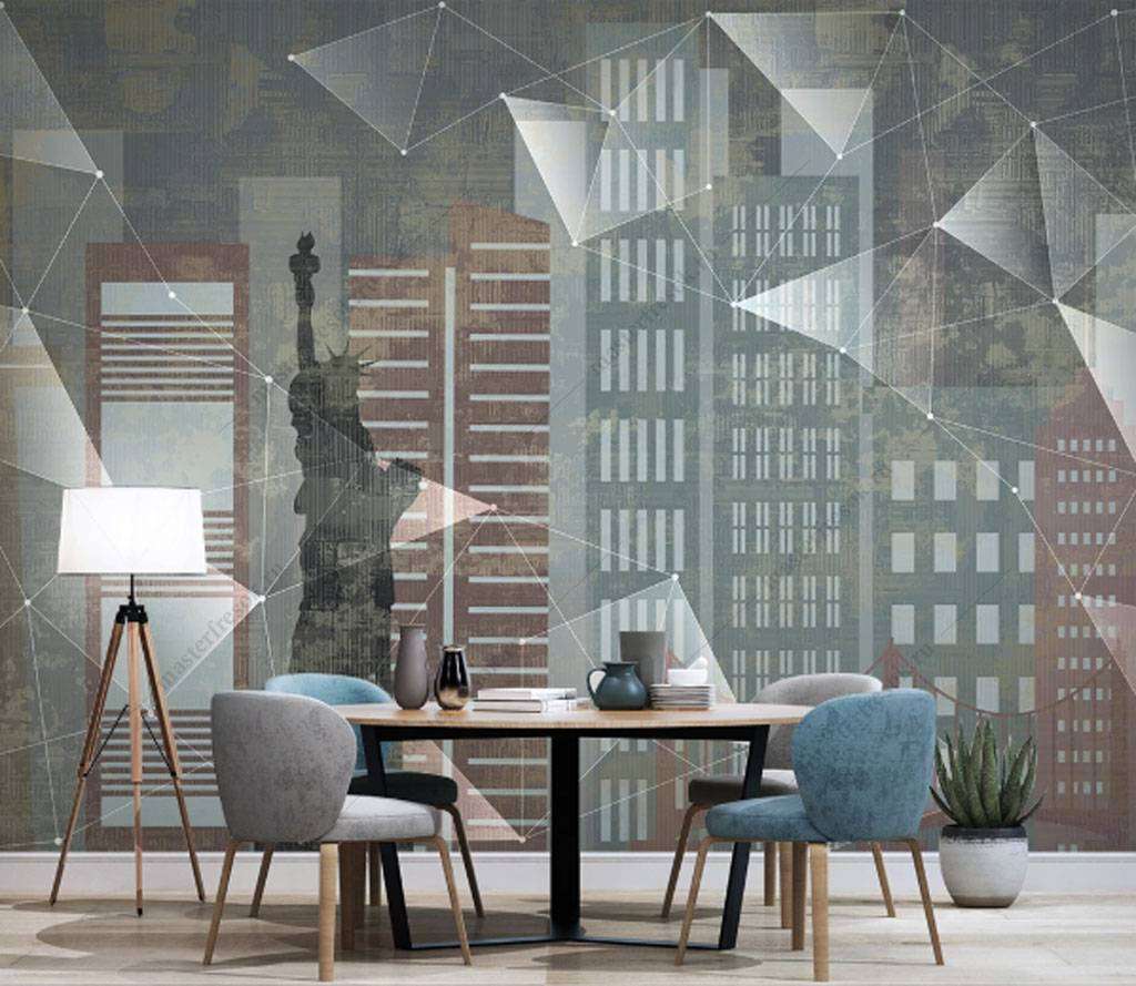 Фотообои в интерьере статуя  15-852 фото