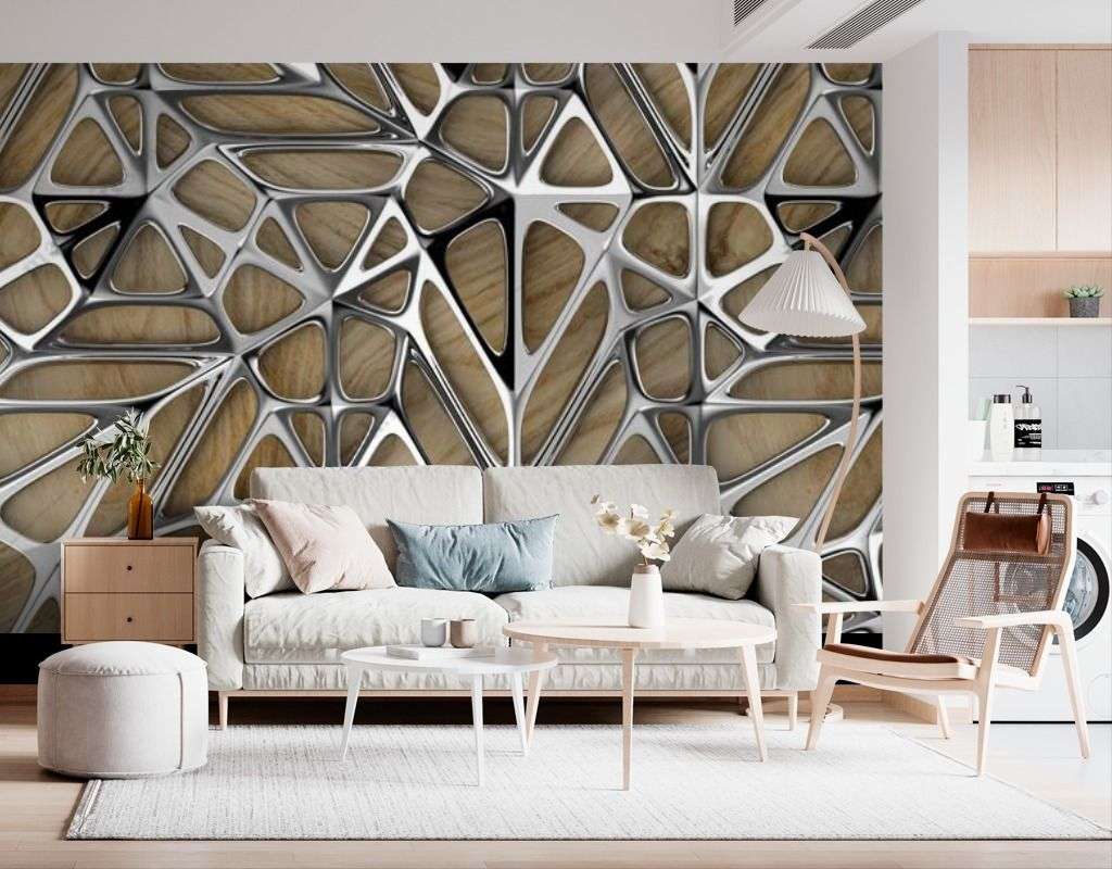 Фотообои в интерьере 3д стекло  9-1585 фото