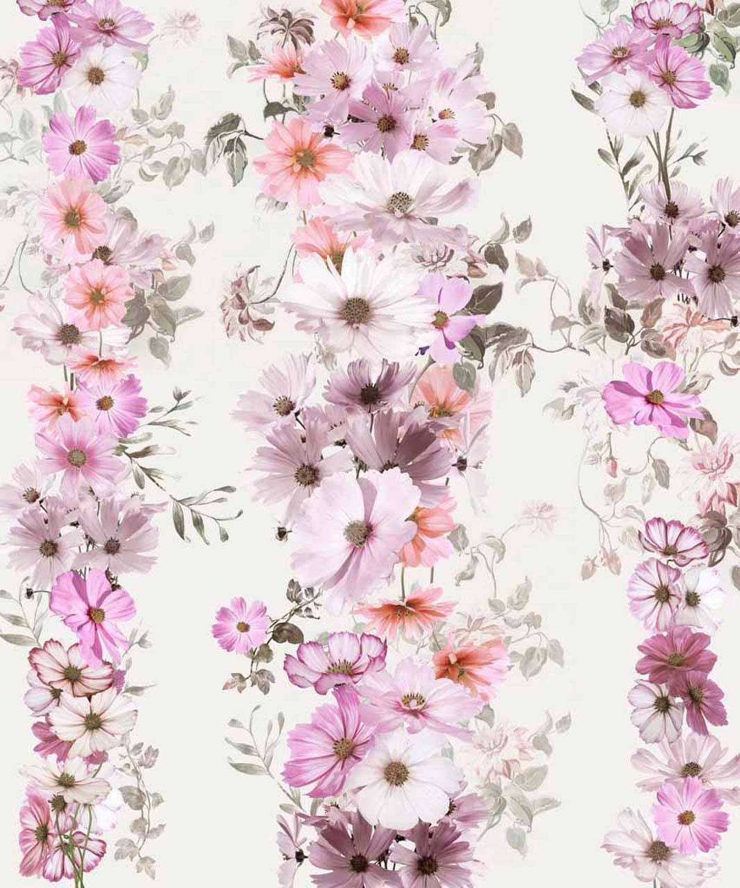 Фотообои в интерьере абстракция. цветы ромашки  7-415 фото