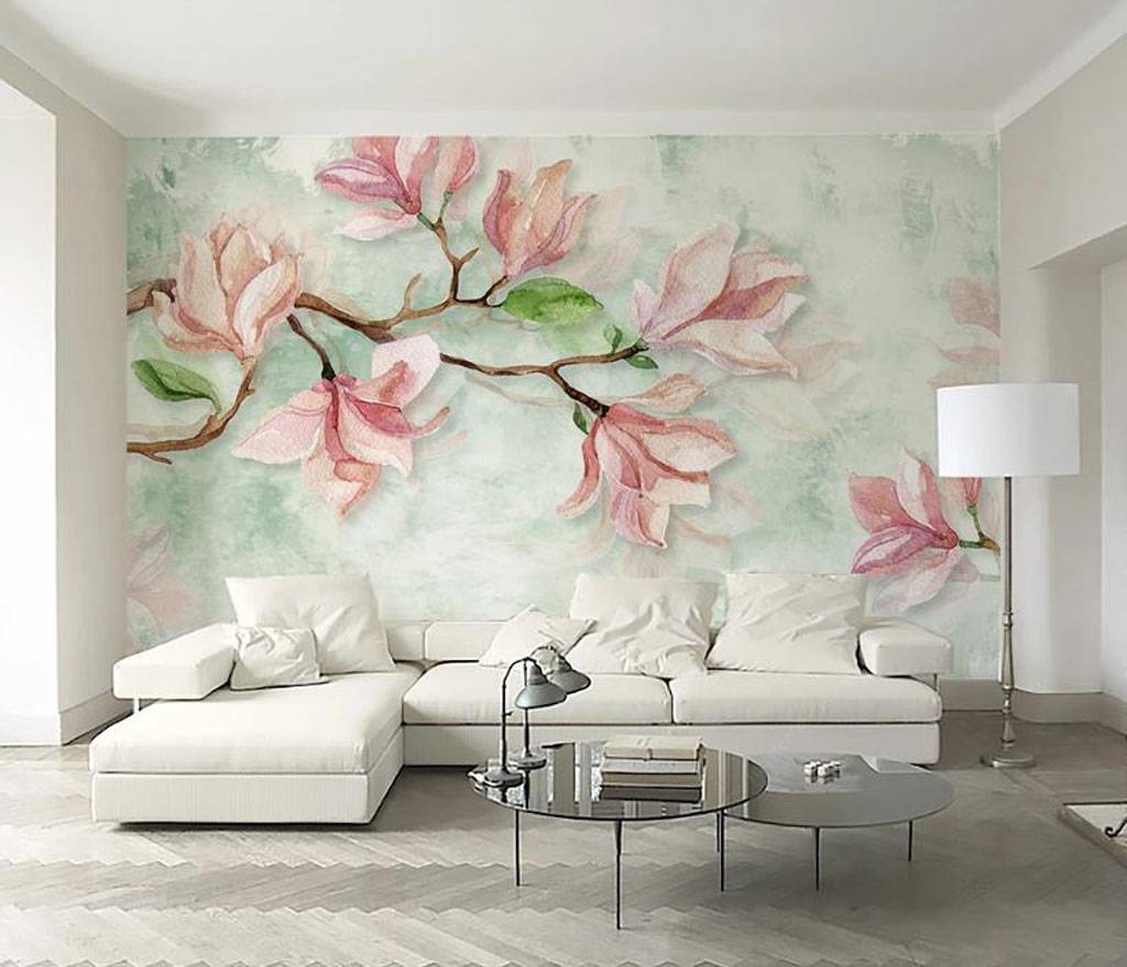 Фотообои Розовая магнолия  15-747