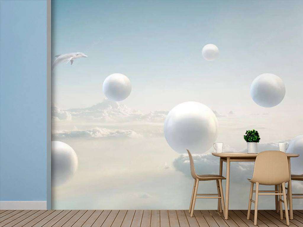 Фотообои Бесшовные обои на стену:  Шары в небе. Артикул: 15-608  