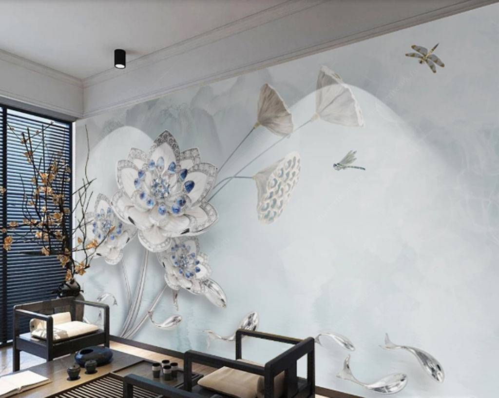 Фотообои Стеклянный цветок  15-758