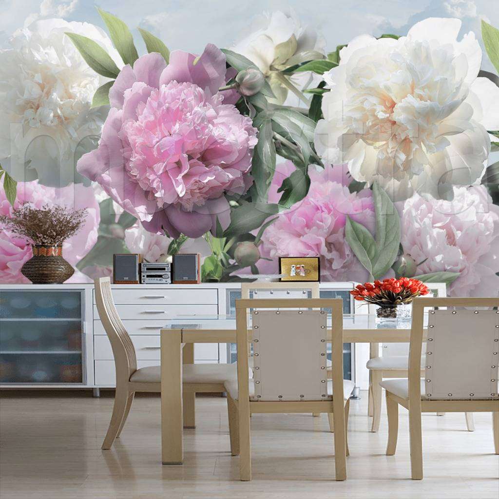 Фотообои Пионы фон  7-983