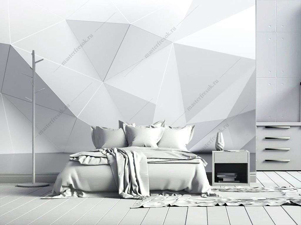 Фотообои в интерьере 3д белая стена  9-1443 фото