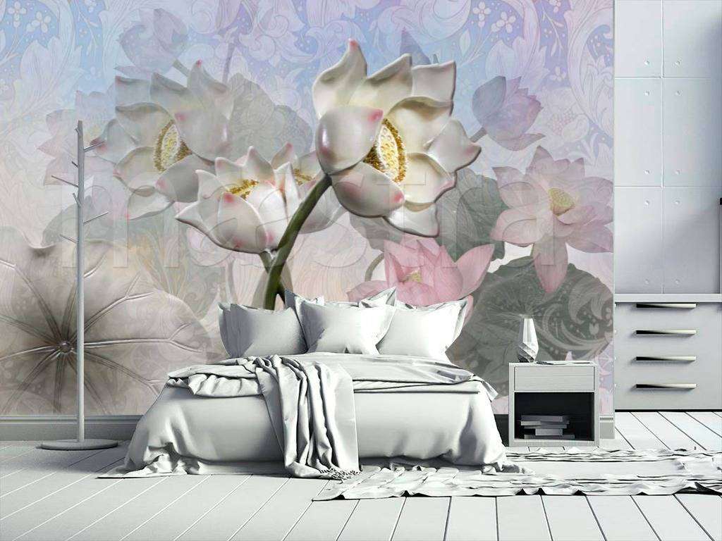 Фотообои Объемные цветы 3д  7-434