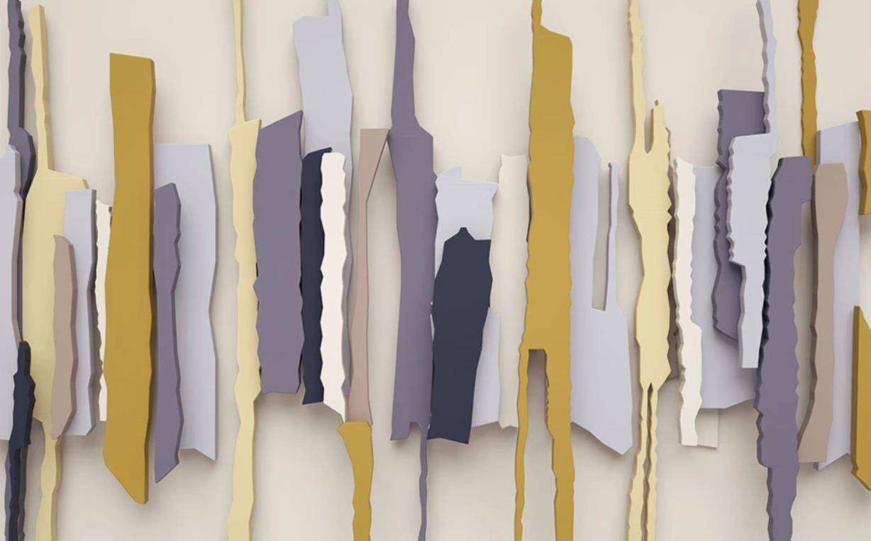 Фотообои в интерьере панель дерево 3д  15-455 фото