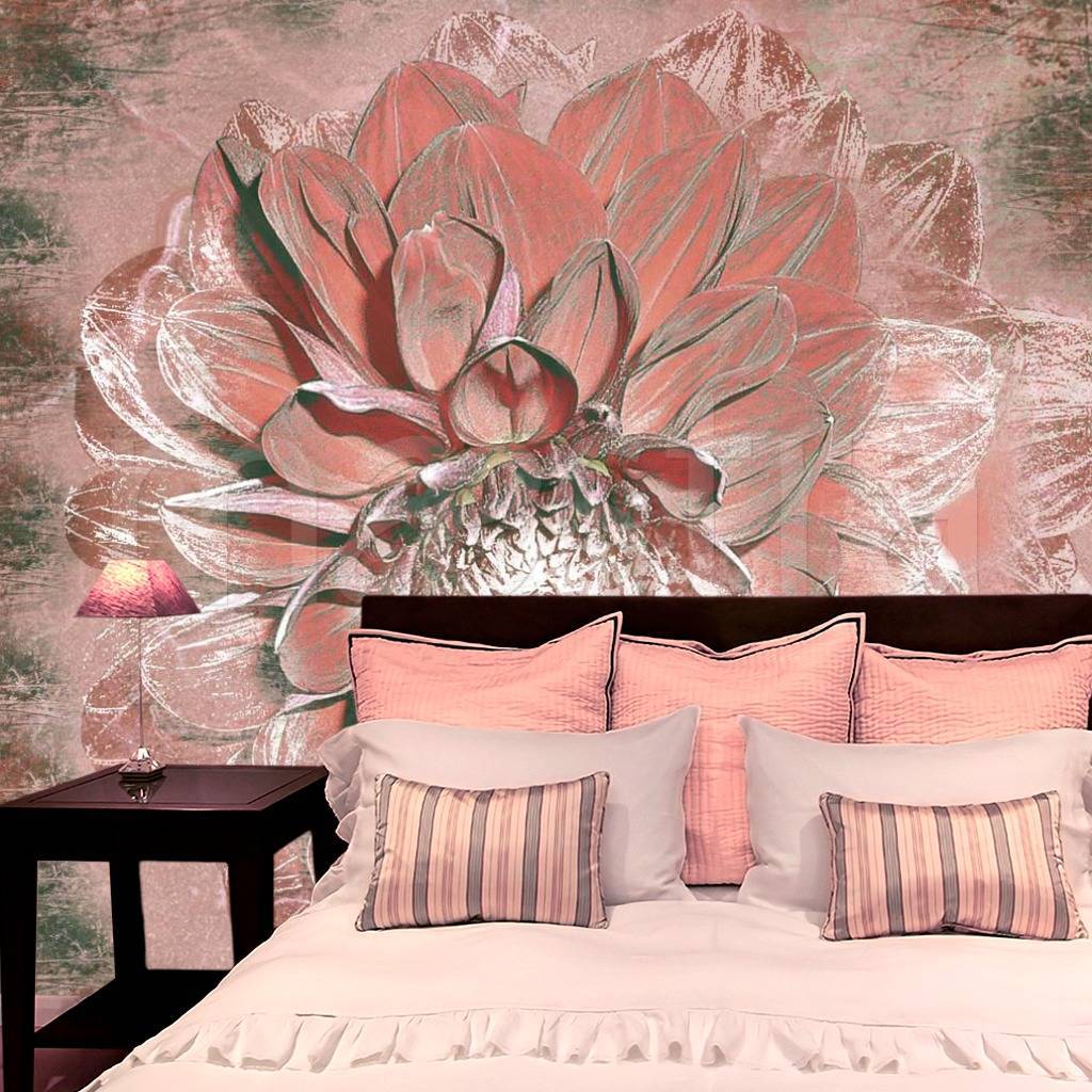 Фотообои Розовые арт цветы  3-150