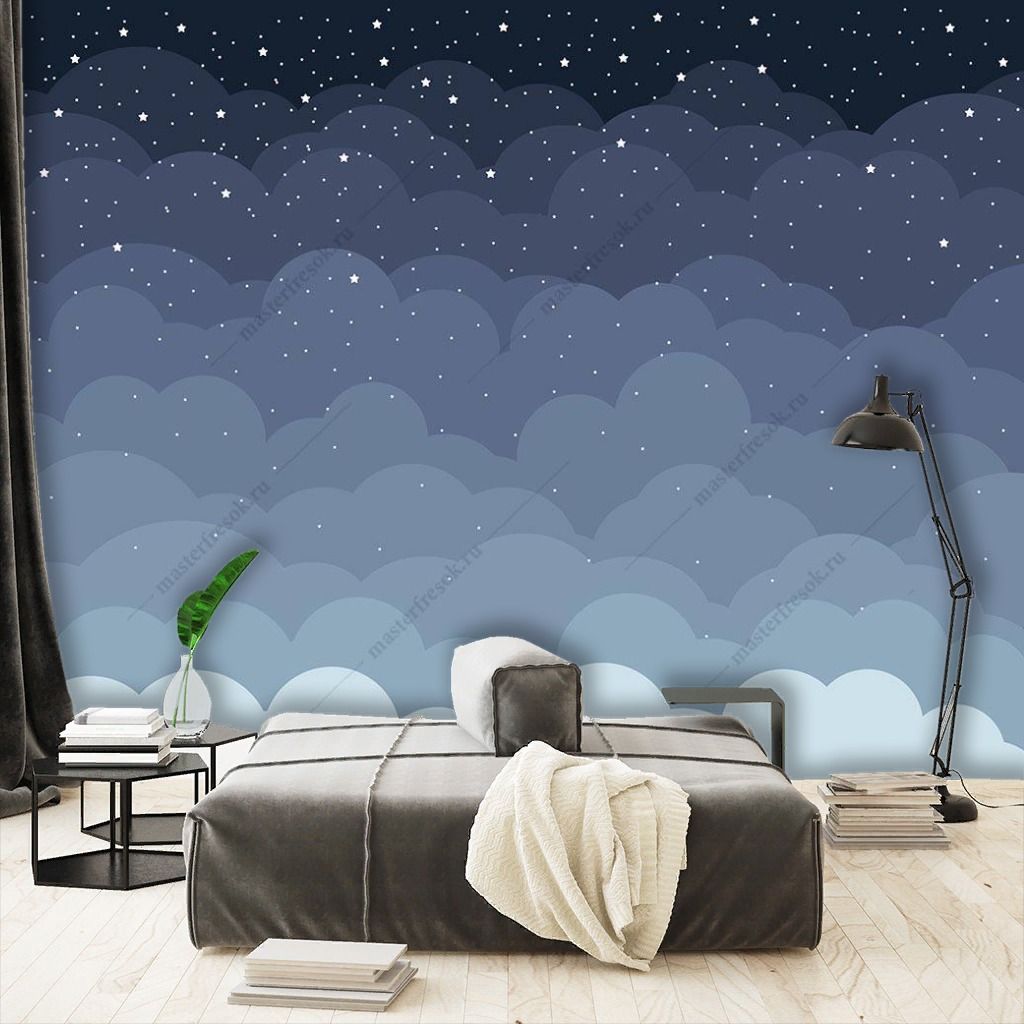 Фотообои Монохромные облака  9-1362