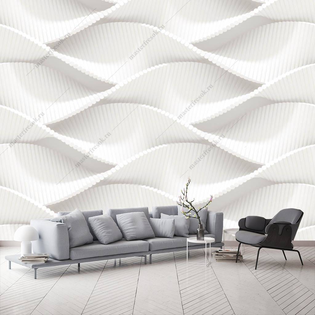 Фотообои 3д фактурные волны  10-789