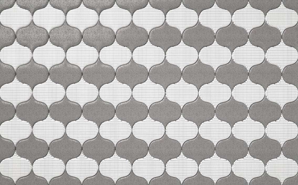 Фотообои в интерьере 3д фон серо-белый  15-374 фото