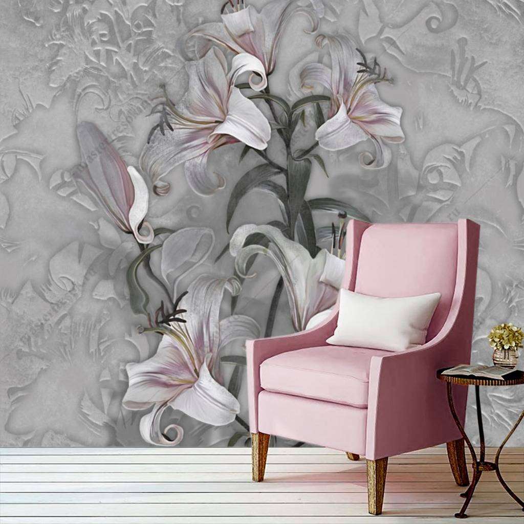Фотообои в интерьере лилия  13-147 фото