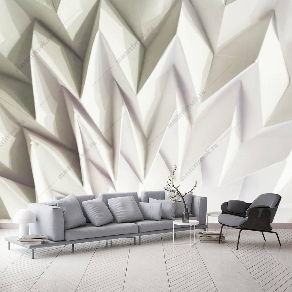 Фотообои 3д светлая геометрия  10-786